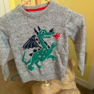 Boy’s Gap sweater with dragon. Size 5 years. Awesome and precious!